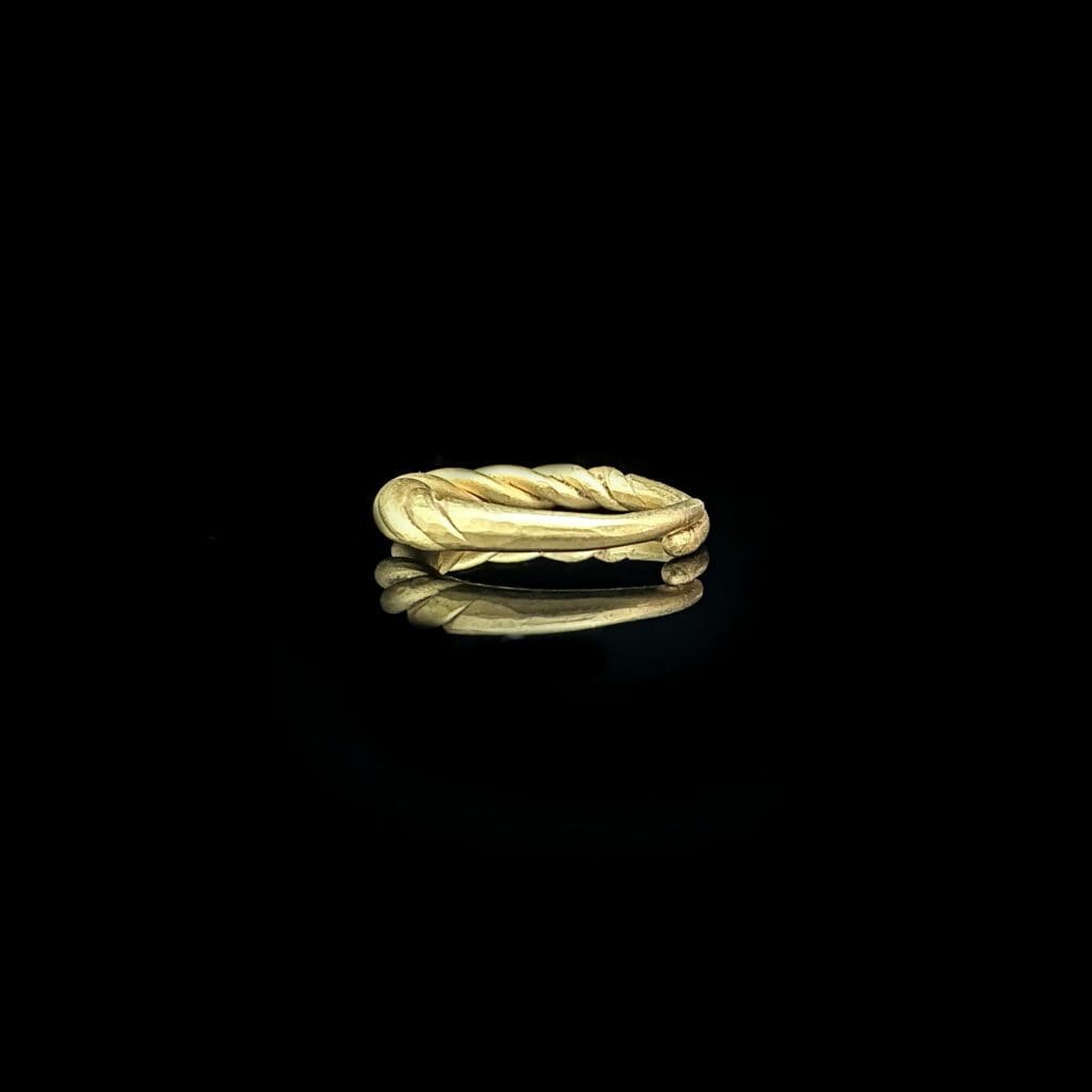 'Bjorn'-Medieval Viking twisted gold ring circa 800-1000 AD - Image 7