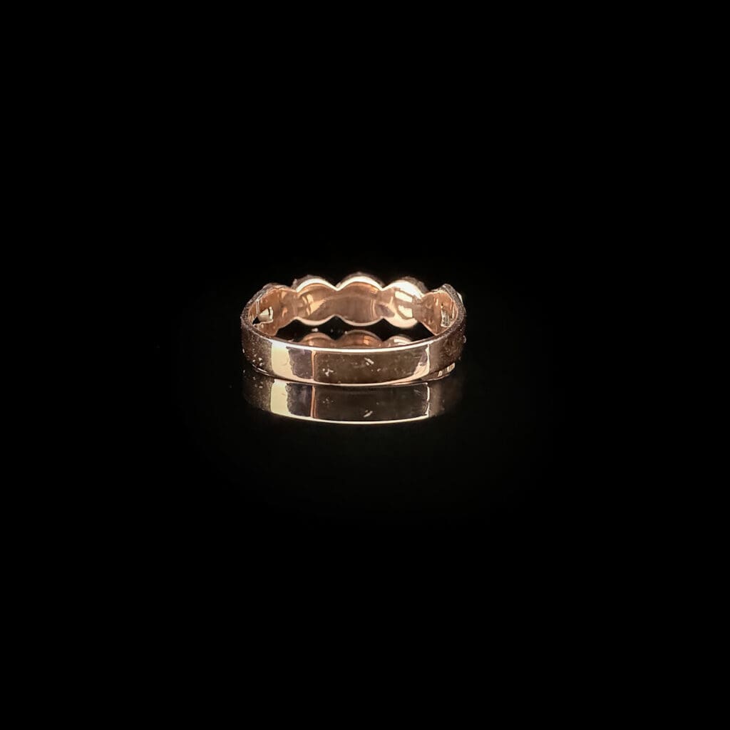 'Tricia'-Antique five stone garnet rose gold ring - Image 5