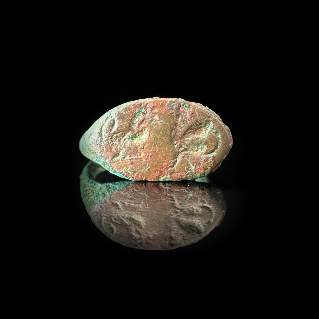 Home 14 'Lion & Phoenix'- Ancient Egyptian bronze ring, circa 1790-1550 BC