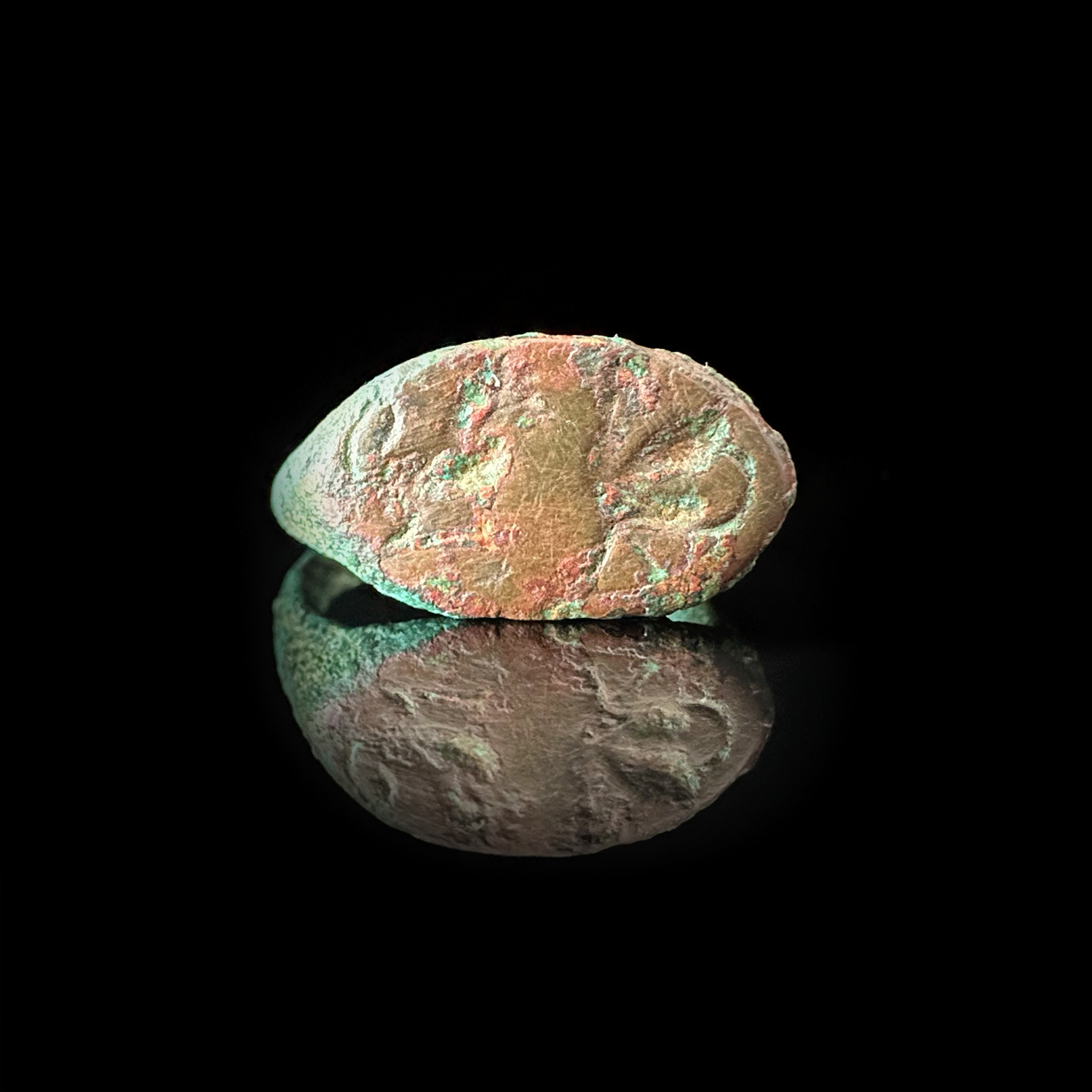 'Lion & Phoenix'- Ancient Egyptian bronze ring, circa 1790-1550 BC 1 'Lion & Phoenix'- Ancient Egyptian bronze ring, circa 1790-1550 BC